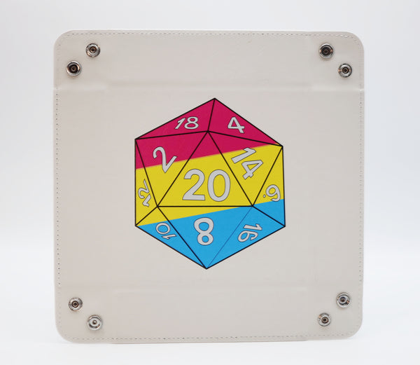 Pride D20 Snap Tray: Pansexual Dice Tray Foam Brain Games