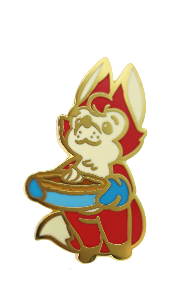 Pastry Pets: Pumpkin Pie Fox - Pin & RPG Dice Set Plastic Dice & Pin Set Foam Brain Games