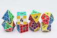 Puzzle Cube: Silver - Metal 8 piece Dice Set Metal Dice Foam Brain Games