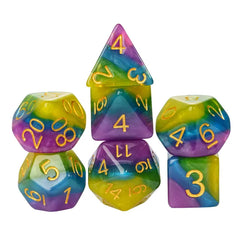 Rock Candy RPG Dice Set Plastic Dice Foam Brain Games