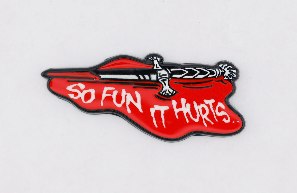Dungeon Crawler Carl: So Fun It Hurts Enamel Pin Enamel Pin Foam Brain Games