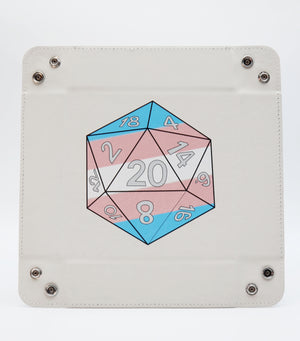 Pride D20 Snap Tray: Transgender Dice Tray Foam Brain Games