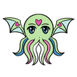 Pridethulhu: Transgender Enamel Pin Foam Brain Games
