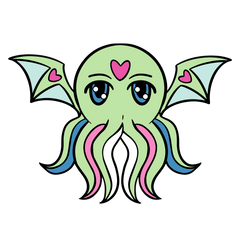 Pridethulhu: Transgender Enamel Pin Foam Brain Games