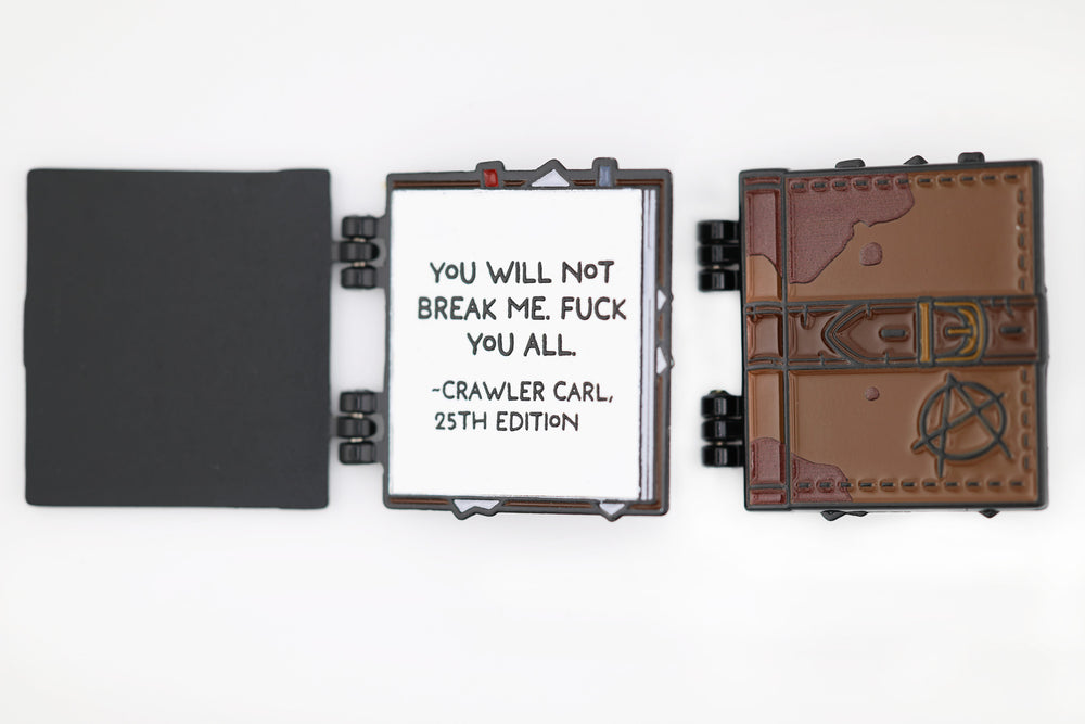 Dungeon Crawler Carl: Dungeon Anarchist's Cookbook Enamel Pin Enamel Pin Foam Brain Games