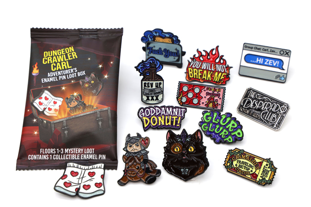 Dungeon Crawler Carl Adventurer's Pin Loot Box: Floors 1-3