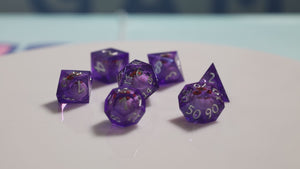 Sharp Edge Moving Eye RPG Dice Set - Mageshot Plastic Dice Foam Brain Games