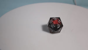 35mm Moving Eye D20 - Nightvision Eye Plastic Dice Foam Brain Games