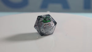 35mm Moving Eye D20 - Inkshot Eye Plastic Dice Foam Brain Games
