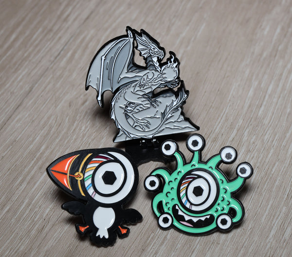 Custom Soft Enamel Pin (New Version) Custom Product Foam Brain Games