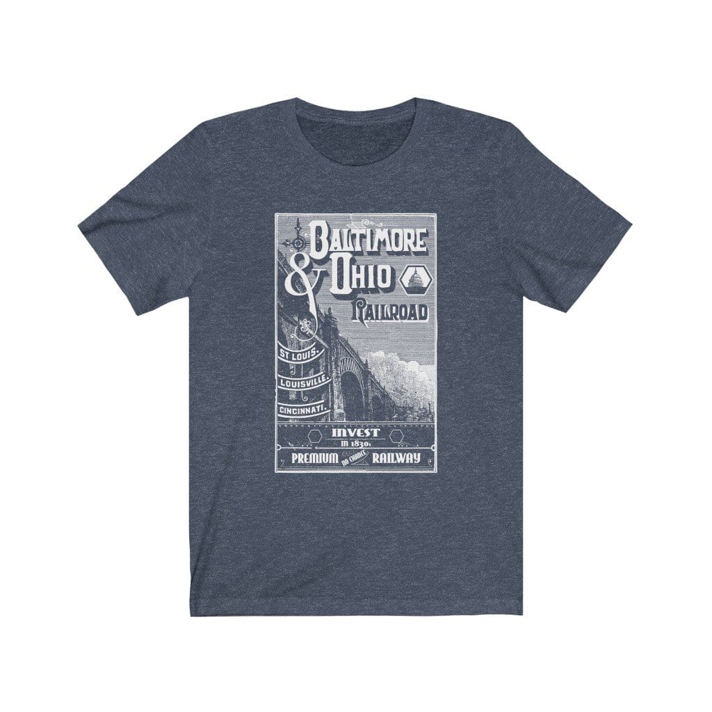 B&O Railroads Tee Shirt T-Shirt Printify