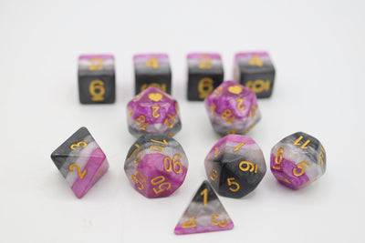 Asexual Heartbeat Dice Set Plastic Dice Foam Brain Games
