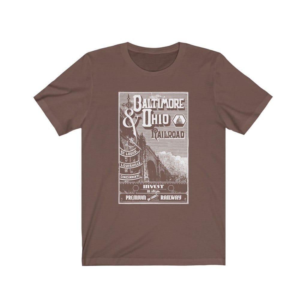 B&O Railroads Tee Shirt T-Shirt Printify