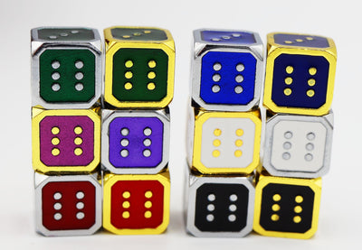 12mm Metal Pip D6 Dice Metal Dice Foam Brain Games