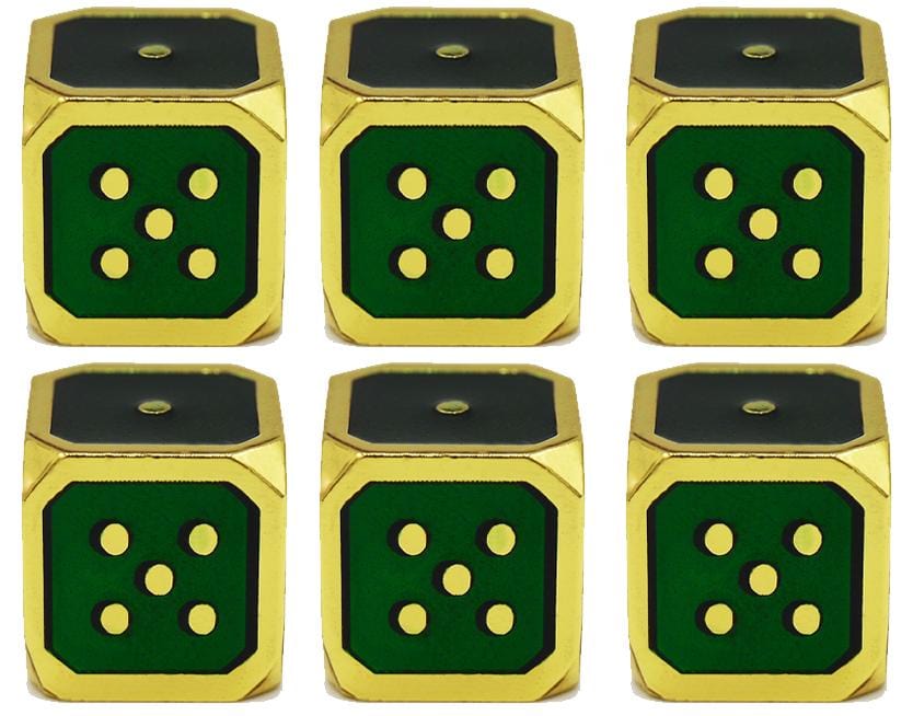12mm Metal Pip D6 Dice Metal Dice Foam Brain Games