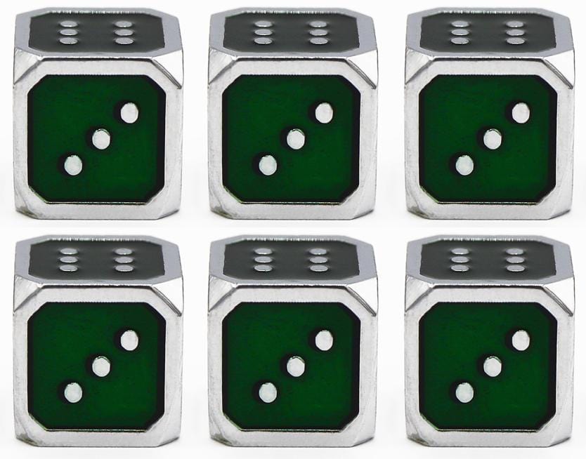 12mm Metal Pip D6 Dice Metal Dice Foam Brain Games
