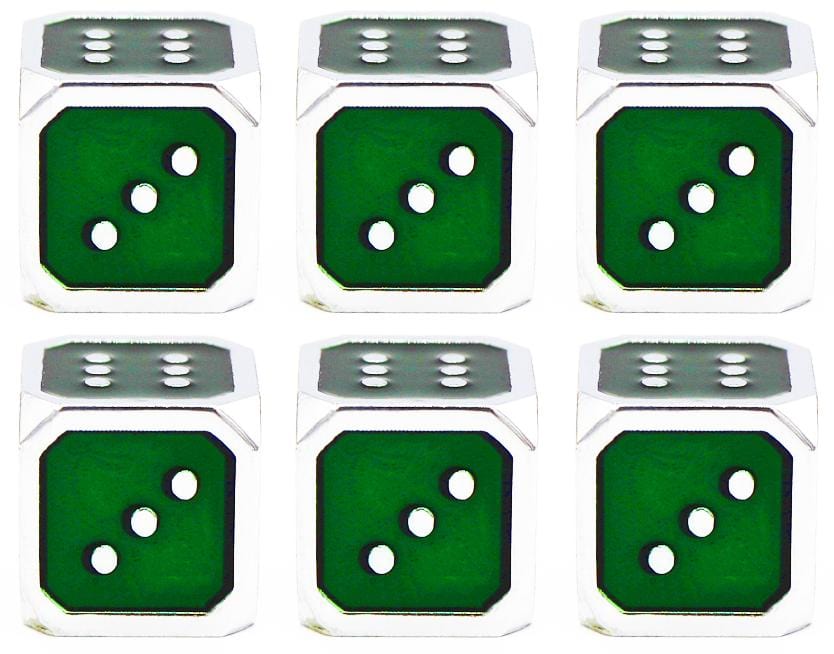 12mm Metal Pip D6 Dice Metal Dice Foam Brain Games