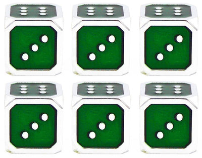 12mm Metal Pip D6 Dice Metal Dice Foam Brain Games