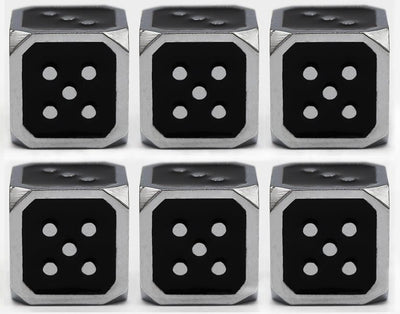 12mm Metal Pip D6 Dice Metal Dice Foam Brain Games