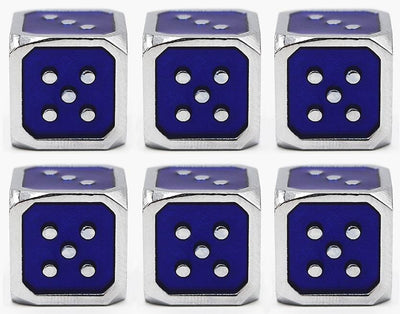12mm Metal Pip D6 Dice Metal Dice Foam Brain Games