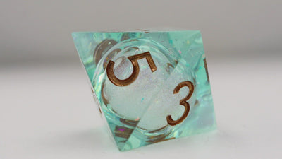 Sharp Edge Liquid Core RPG Dice Set - Green