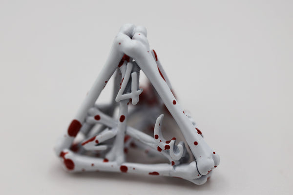 Blood Bones - Hollow Metal RPG Dice Set Metal Dice Foam Brain Games