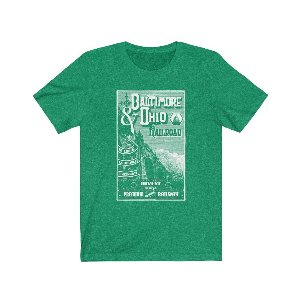 B&O Railroads Tee Shirt T-Shirt Printify