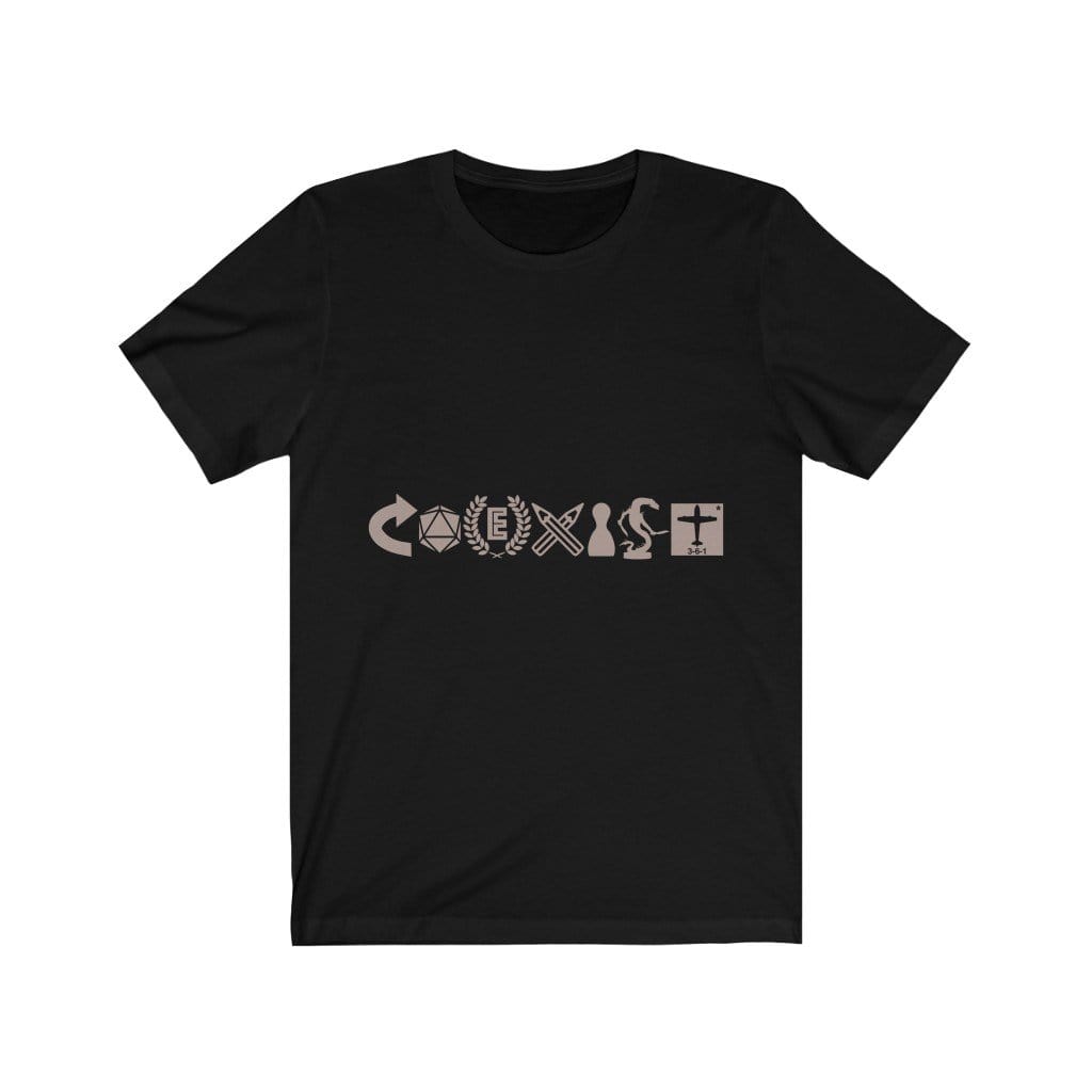 Coexist Tee Shirt T-Shirt Printify