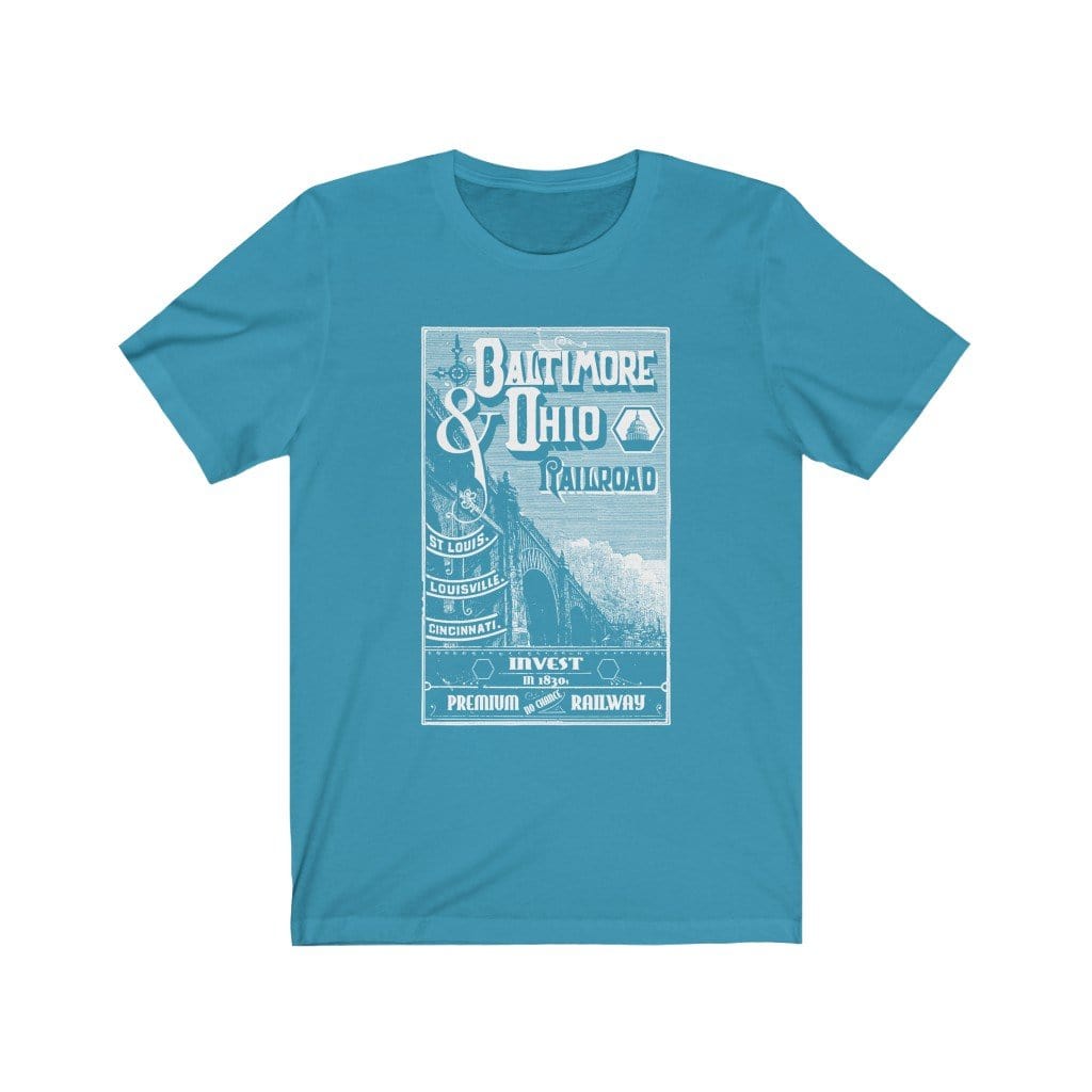 B&O Railroads Tee Shirt T-Shirt Printify