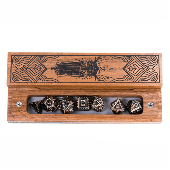 Ancestral Tomb - Sapele Wood Dice Box Dice Box Foam Brain Games