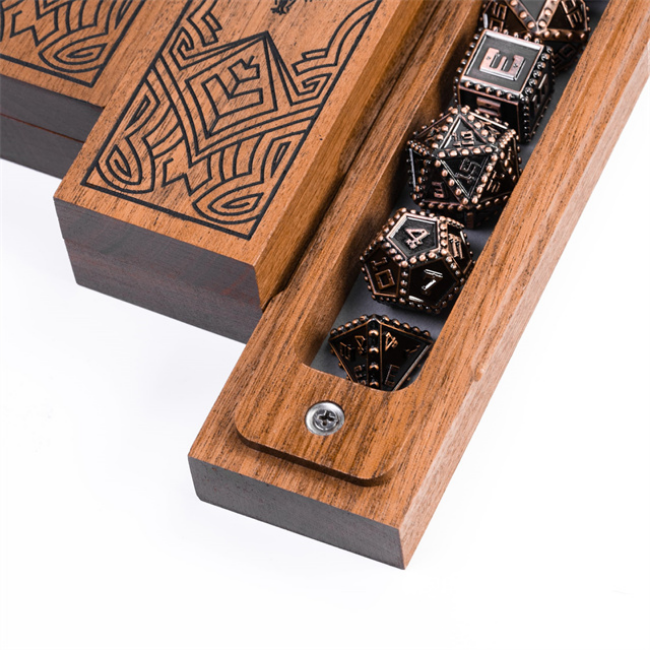 Ancestral Tomb - Sapele Wood Dice Box Dice Box Foam Brain Games