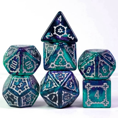 Huge Arcane Castle Dice Set - 25mm Plastic Dice Foam Brain Games