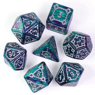 Huge Arcane Castle Dice Set - 25mm Plastic Dice Foam Brain Games