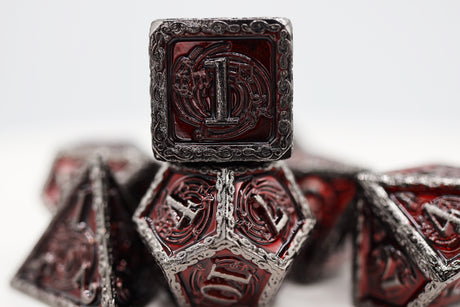 Bardic Song: Mezzo - Metal RPG Dice Set Metal Dice Foam Brain Games