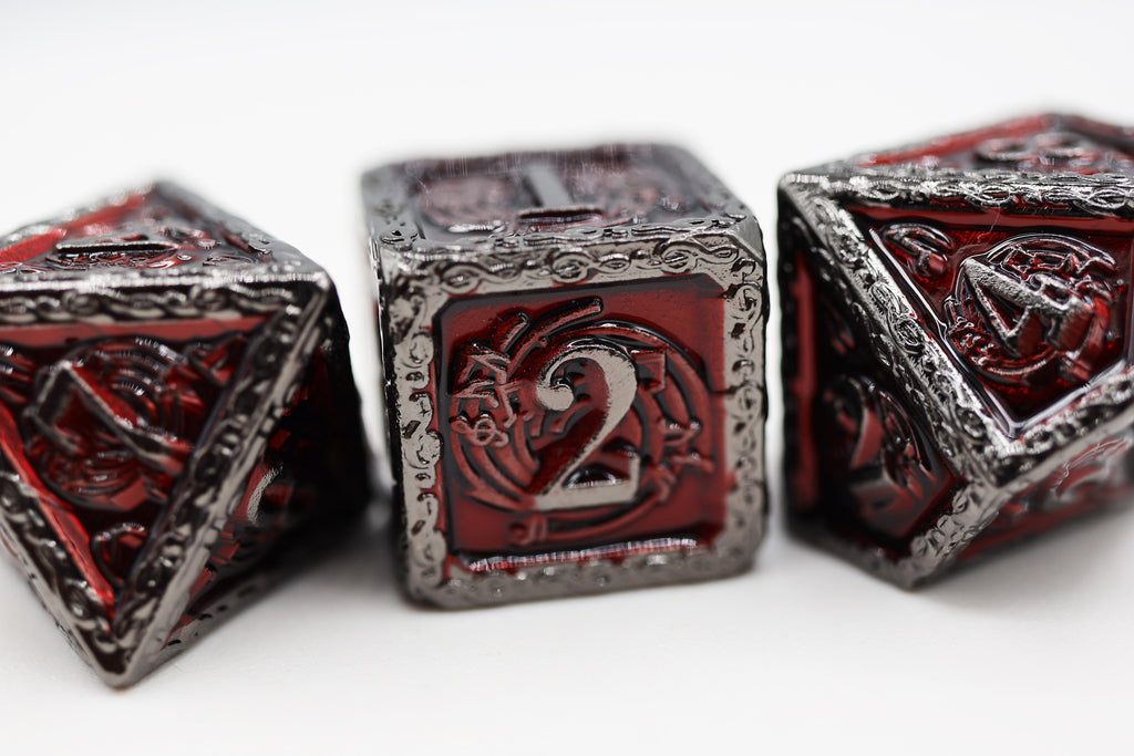 Bardic Song: Mezzo - Metal RPG Dice Set Metal Dice Foam Brain Games