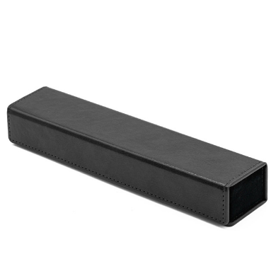 Magnetic Dice Vault - Black Leatherette Dice Box Foam Brain Games