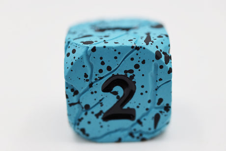 Blue Quarry - Metal RPG Dice Set Metal Dice Foam Brain Games
