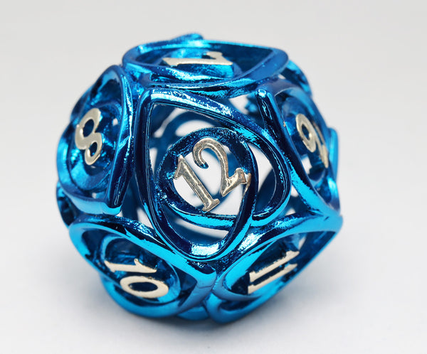 Hollow Hearts: Blue - Metal RPG Dice Set Metal Dice Foam Brain Games