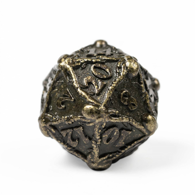 Kraken Jewels: Bronze - Metal RPG Dice Set Metal Dice Foam Brain Games