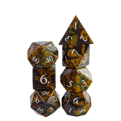 Camouflage - Gemstone Engraved with Silver Stone Dice Foam Brain Games
