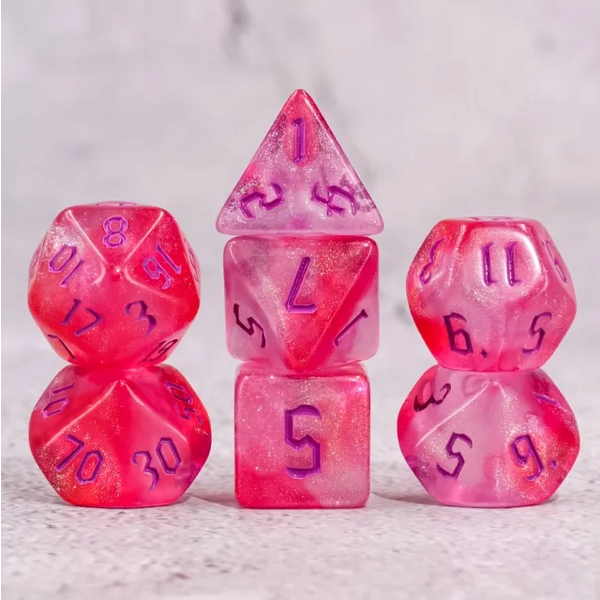 Cheshire RPG Dice Set Plastic Dice Foam Brain Games