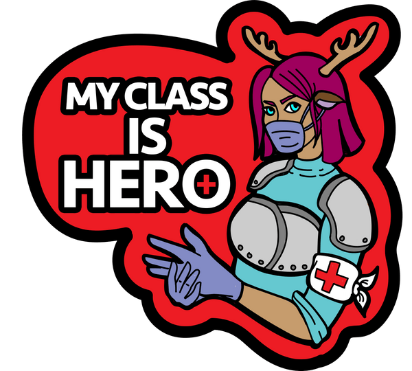 My Class Is Hero Sticker Stickers Foam Brain Games