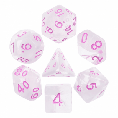 Cloudy Passion RPG Dice Set Plastic Dice Foam Brain Games