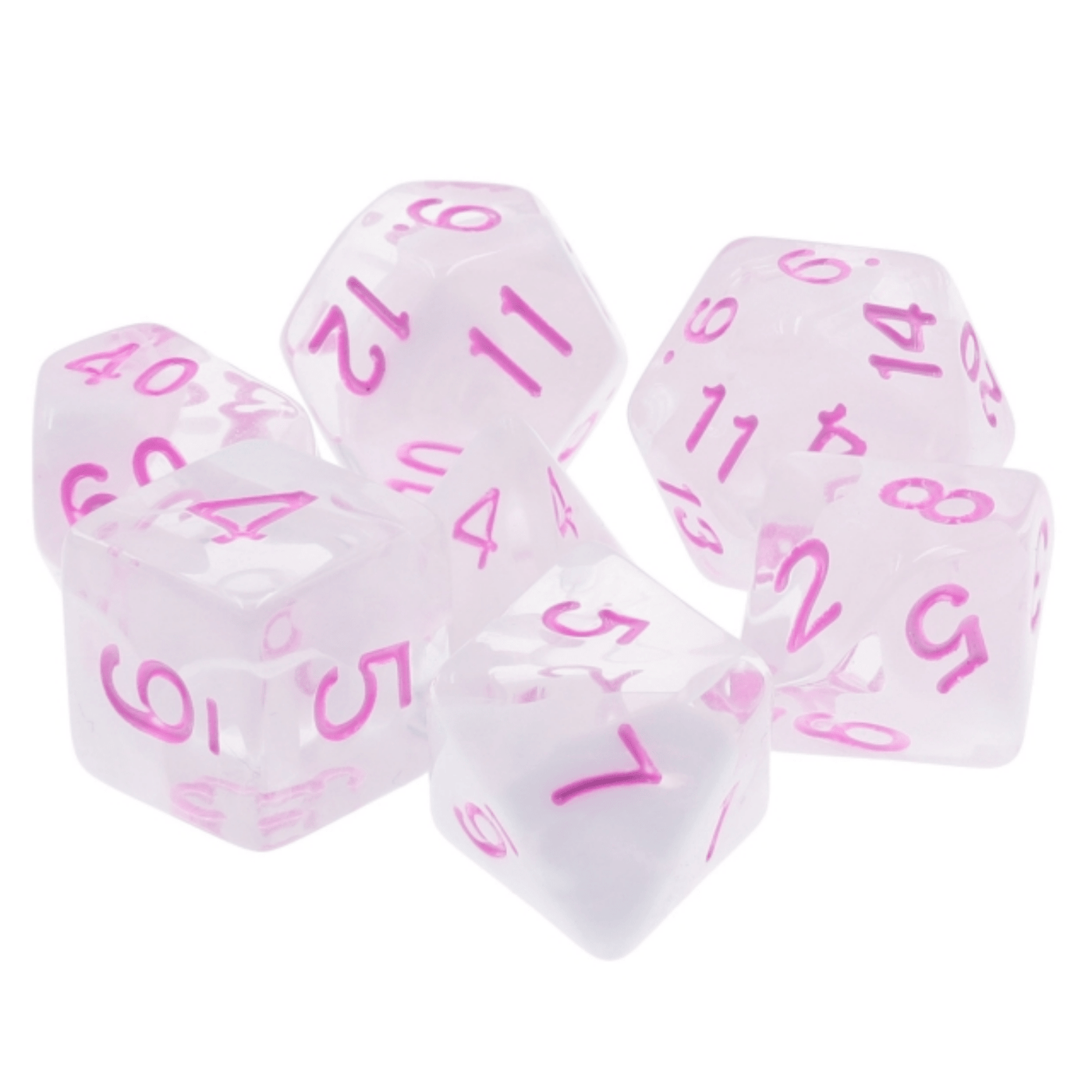 Cloudy Passion RPG Dice Set Plastic Dice Foam Brain Games