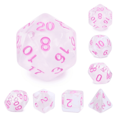 Cloudy Passion RPG Dice Set Plastic Dice Foam Brain Games