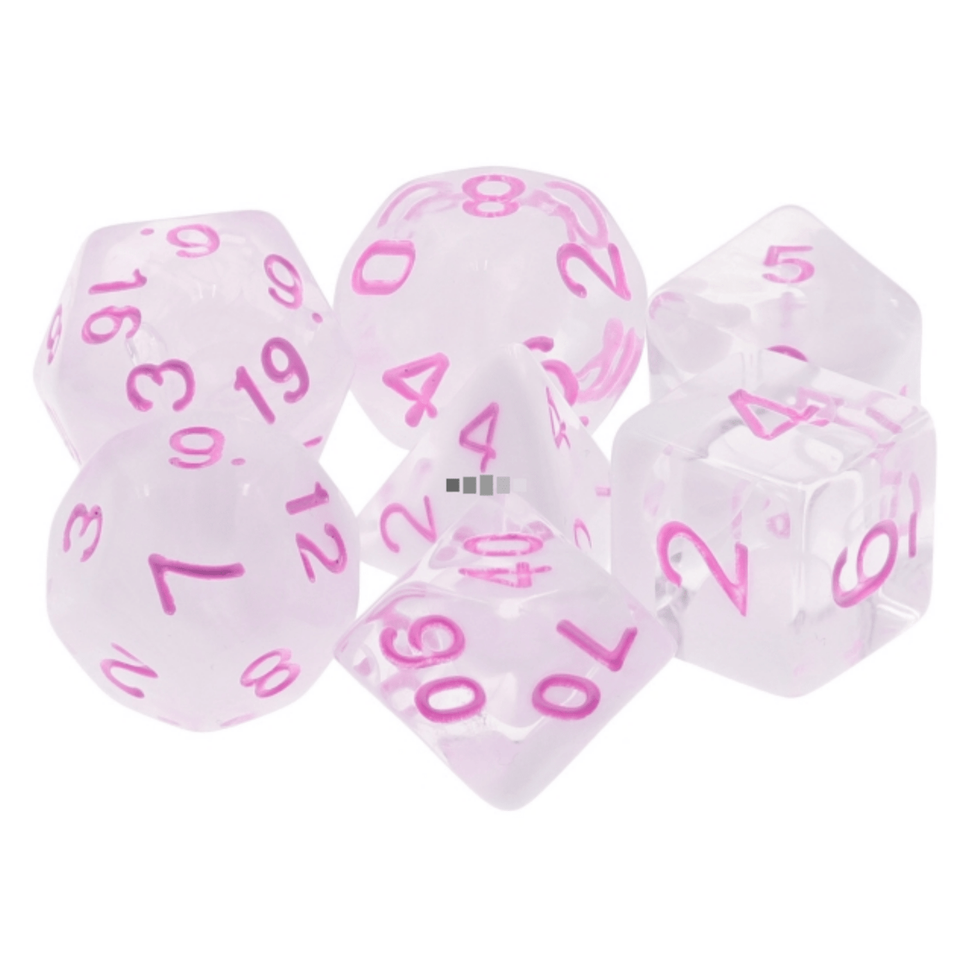 Cloudy Passion RPG Dice Set Plastic Dice Foam Brain Games