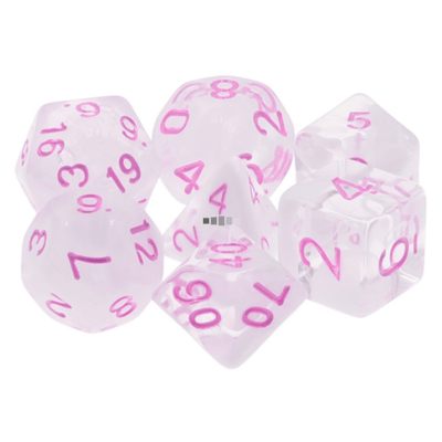 Cloudy Passion RPG Dice Set Plastic Dice Foam Brain Games