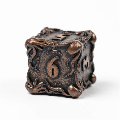 Kraken Jewels: Copper - Metal RPG Dice Set Metal Dice Foam Brain Games