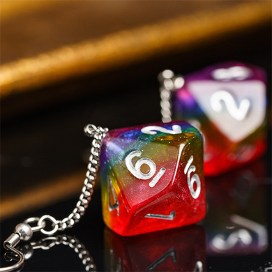 D10 Earrings: Glitter Rainbow Jewelry Foam Brain Games