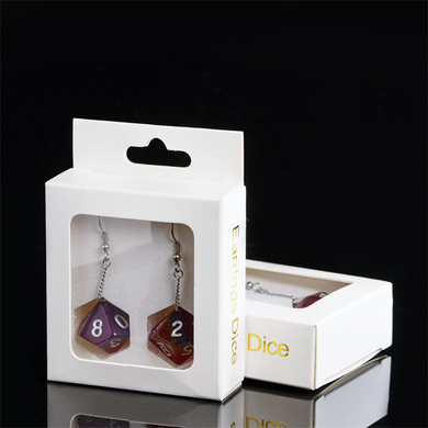 D10 Earrings: Glitter Rainbow Jewelry Foam Brain Games